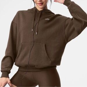 ALO Yoga Women's Dark Brown Hoodie